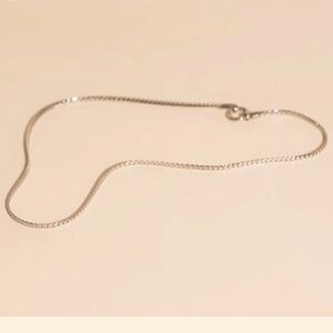 NWB Oh Clementine Silver (316L) Miami Necklace 20" With Box